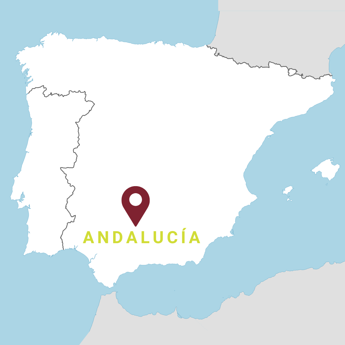 Map Andalucia