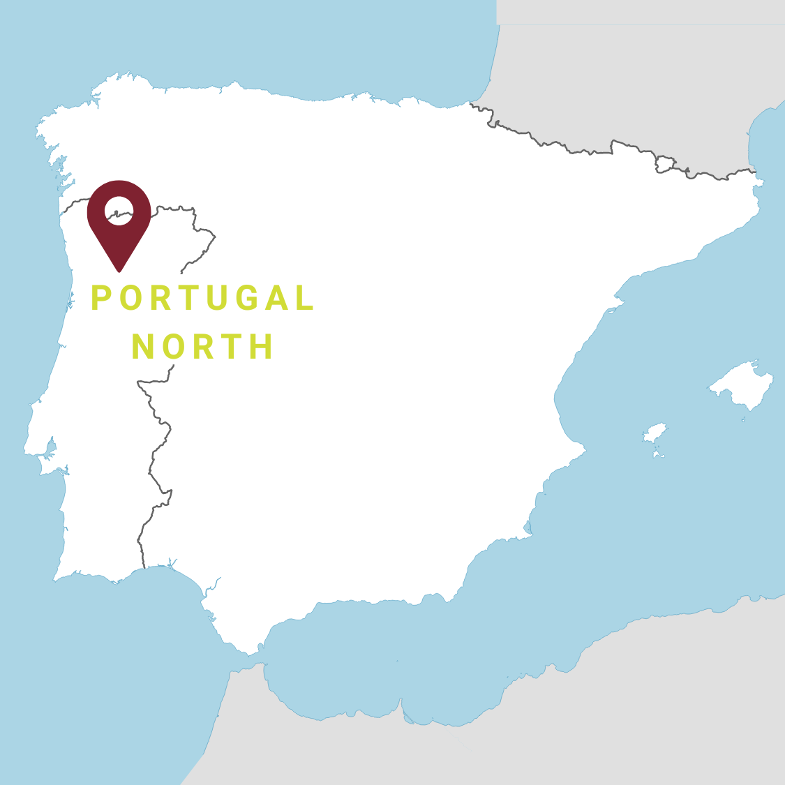 Map Portugal North