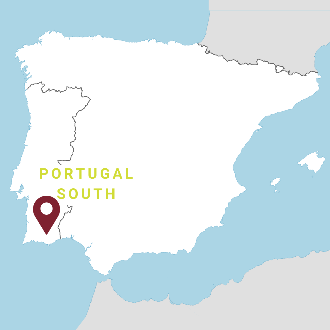 Map Portugal South